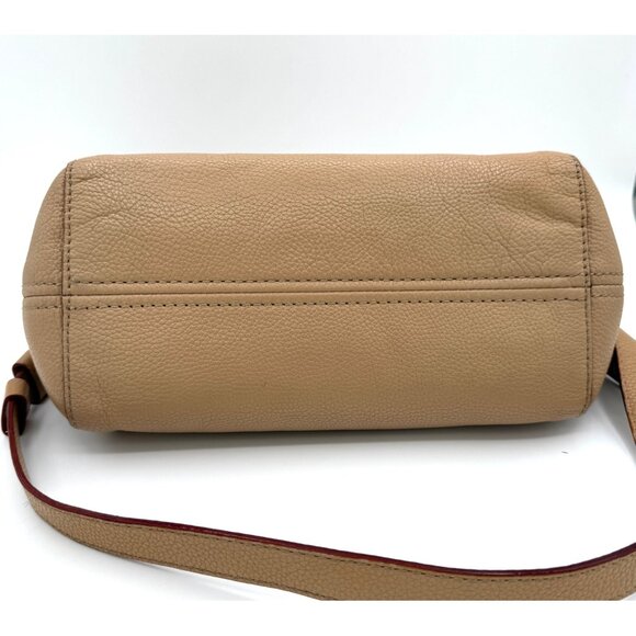 Kate Spade New York Pebbled Leather Crossbody Bag Taupe Beige Gold Hardware - Picture 6 of 11